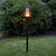 LED-Solarlampe Flame, drei Nutzungsoptionen, 54 cm