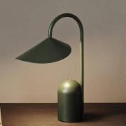 ferm LIVING LED-Akku-Tischleuchte Arum, grün, dimmbar, IP44