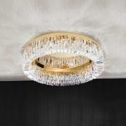 Kristall-Deckenlampe Ring - 59 cm