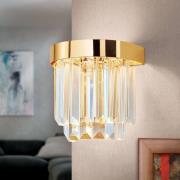 LED-Wandleuchte Prism mit Up- and Downlight, gold