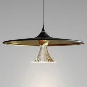 Artemide Ipno LED-Hängeleuchte, schwarz-gold