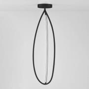 Artemide Arrival Deckenlampe, App, schwarz, 130cm