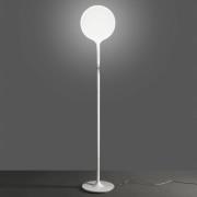 Artemide Castore Stehleuchte mit Glasschirm Ø35cm
