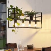 Lindby Hängeleuchte Grisela, Regal, schwarz, Metall, 120 cm