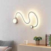 Lindby Rion LED-Wandleuchte, nickel