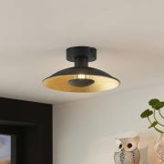 Lindby Narisara Deckenlampe, schwarz-gold, 20 cm