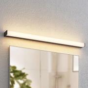 Lindby LED-Badwandleuchte Ulisan, 89 cm, schwarz, eckig