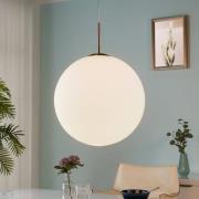 Lindby Hängeleuchte Marike, Ø 40 cm, weiß, Glas, Kugel, E27