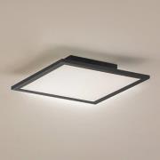 Lindby LED-Panel Enhife, schwarz, 29,5 x 29,5 cm, Aluminium