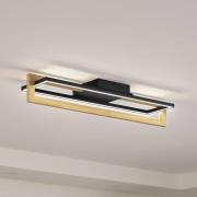 Lindby LED-Deckenleuchte Holamu, 80 cm, Holz