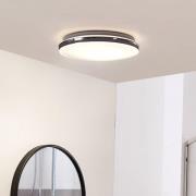 Lindby LED-Deckenlampe Comora, weiß, Kunststoff, IP44, 3000K