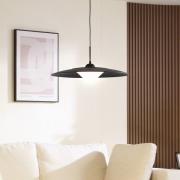 Lucande LED-Hängeleuchte Foco, schwarz, Metall, Ø 50 cm