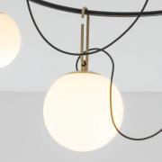 Artemide nh S4 Glas-Hängelampe, dreiflammig