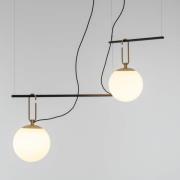 Artemide nh S3 2 Glas-Hängelampe, zweiflammig