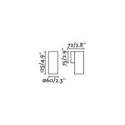 Wandstrahler Stan, weiß, Aluminium, Ø 6 cm