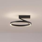 Molto Luce LED-Deckenlampe Melli SDI, schwarz, Alu, Ø 33 cm