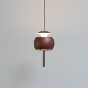 LOOM DESIGN LED-Hängeleuchte Parachute, braun, Ø 9,6 cm, Alu