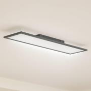 Lindby LED-Panel Enhife, schwarz, 80x20 cm