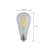 LUUMR Smart LED E27 ST64 7W klar ZigBee Tuya Hue