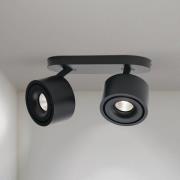 LED-Deckenstrahler Specter, schwarz, Länge 19,4 cm, Alu