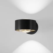Egger DLS Wandlampe Clippo Optic, schwarz/gold, DTW, up/down