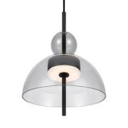 Maytoni Bangkok, Kugelform, hellgrau, Ø 25 cm, Glas