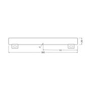 OSRAM LED-Linienlampe S14s 3W Röhre 2.700K 30cm matt dim