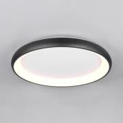 LED-Deckenlampe Cardona, Ø 75 cm, schwarz matt, Metall, CCT