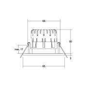 BRUMBERG BB20 IP65 RC Treiber rund Anschlussbox nickel matt