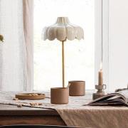 PR Home Wells Tischlampe beige/gold