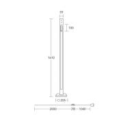 HerzBlut LED-Stehlampe Karl K, Holz, Leselicht, dimmbar