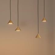 Pendelleuchte Elit Spider, 4-flammig, goldfarben, Metall