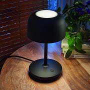Bover LED-Tischlampe Bol, schwarz matt, Höhe 30 cm, Alu