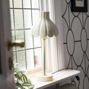 PR Home Tischleuchte Wera, creme/grün, Höhe 47 cm, Metall