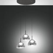 LED-Hängeleuchte Lucille, 3-flammig, rauchgrau, CCT, Dimmer