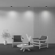 Maytoni LED-Deckenlampe Planet, schwarz, Ø 10 cm Alu 3.000 K