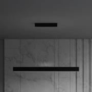 Maytoni LED-Hängelampe Step, schwarz, 118,5 cm, 3.000 K, Alu