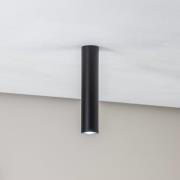 Deckenleuchte Tube in Zylinderform, schwarz