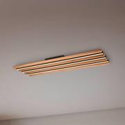 LED-Deckenlampe Fontana 114 x 30 cm holz/schwarz Holz/Metall