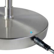 LED-Akku-Stehlampe Comfort, nickel, 135 cm Metall CCT Dimmer