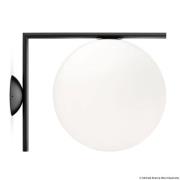 FLOS IC C/W2 Wandleuchte, schwarz Ø 30 cm