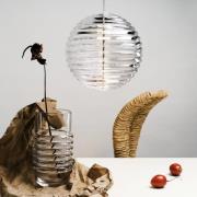 Tom Dixon LED-Hängelampe Press Sphere, klar Ø 30 cm Glas 927