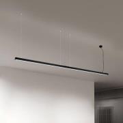 LED-Deckenleuchte Bounce, schwarz, Länge 113 cm, CCT, Alu