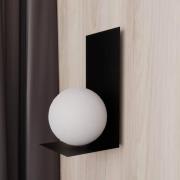 Wandlampe Form 5, 15 cm x 30 cm, schwarz/opal