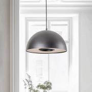 Pendelleuchte Drew in Schwarz mit Holzdekor