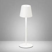LED-Tischlampe Tropea mit Akku, sandweiß