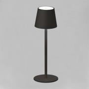 LED-Tischlampe Tropea mit Akku, sandschwarz
