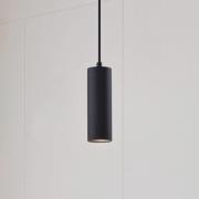 Lindby Pendelleuchte Joffrey, Ø 6 cm, schwarz, Metall, GU10
