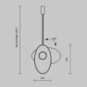 Maytoni LED-Hängeleuchte Evolution, grau/weiß, schwenkbar