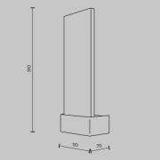 Maytoni LED-Wandleuchte Ornate, chrom/klar, Höhe 31 cm, Glas